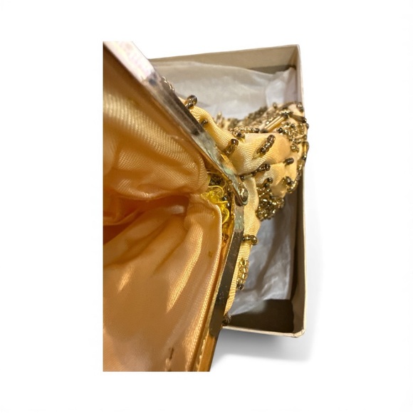 Vintage Gold Beaded Women's Bag - Picture 5 of 5